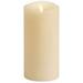 Flameless Pillar Candle - LED Battery Operated Lights - Remote Ready - Ivory - 3 x 6.5 for Home Decor