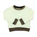 Pre-owned Rockets Of Awesome Girls Ivory | Black Long Sleeve Shirt size: 4T