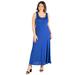 Simple A Line Plus Size Tank Maxi Dress