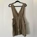 Zara Dresses | Medium Zara Overall Olive Dress Missing Two Buttons | Color: Green | Size: M