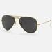 Ray-Ban Accessories | Classic Gold Frame Black Lens Ray Ban Aviators | Color: Black/Gold | Size: Os