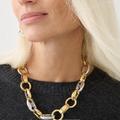 J. Crew Jewelry | Jcrew Two-Tone Link Necklace Nwt | Color: Gold/Silver | Size: Os