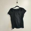 J. Crew Tops | Black J Crew Short Sleeve Blouse Xs | Color: Black | Size: Xs