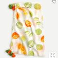 J. Crew Accessories | Edie Parker X J. Crew Sarong Scarf In Limes And Oranges | Color: Green/Orange | Size: 75” X 30”