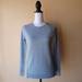 J. Crew Sweaters | J Crew Wool Sweater Size S Zipper Detail Long Slv Pullover Heathered Baby Blue | Color: Blue | Size: S