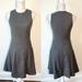 J. Crew Dresses | J Crew 0 Dress Wool Blend Style 06465 Fit & Flare Sleeveless Career Gray Lined | Color: Gray | Size: 0