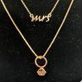 Kate Spade Jewelry | (#120) Nwot Kate Spade Gold Tone Mrs / Engagement Ring Necklace Set | Color: Gold | Size: Os