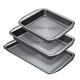 Circulon Momentum 3pc Roaster set - Medium roaster; Multipurpose Oven Tin; Large Oven Tray, Grey