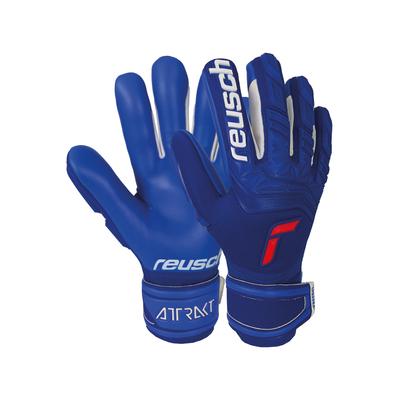 Torwarthandschuhe REUSCH "Attrakt Freegel Silver", Damen, Gr. 10,5, blau, 95% Elastodien, 3% Polyester, 2% Polyamid, mehrfarbig, sportlich, Handschuhe, mit Evolution Negative Cut
