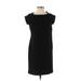 Ann Taylor Casual Dress - Sheath: Black Solid Dresses - Women's Size 2 Petite