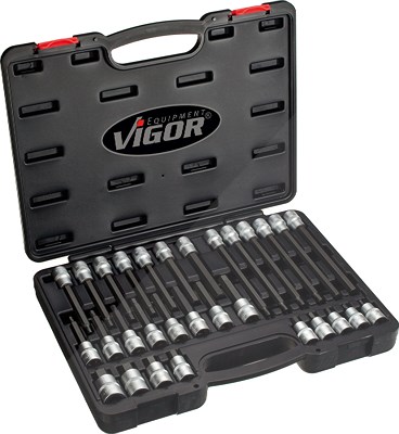 Vigor Innensechskant Schraubendreher-Einsatz Satz 30-tlg. [Hersteller-Nr. V1919] Image