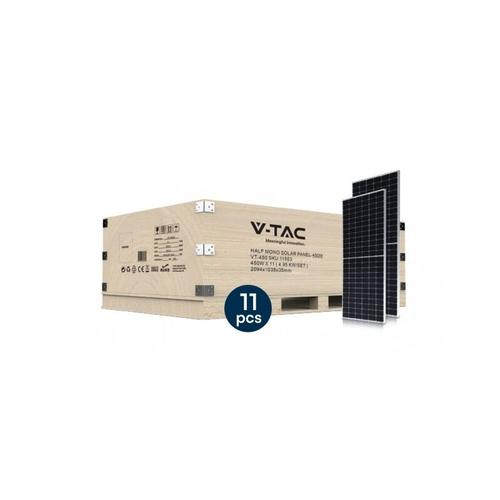 4,95 kW Photovoltaik-Kit 11-teiliges Set Monokristallines Photovoltaik-Solarmodul 450 w 1500 v