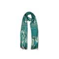 Paisley Embroidered Frayed Scarf