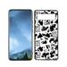 Compatible with Google Pixel 6(2021) Phone Case Cow-Print-Abstract-Art-Black-White-Pink-Cute42 Case Men Women Flexible Silicone Shockproof Case for Google Pixel 6(2021)