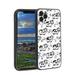 Compatible with iPhone 11 Pro Phone Case Cow-Print-Abstract-Art-Black-White-Pink-Cute9 Case Men Women Flexible Silicone Shockproof Case for iPhone 11 Pro