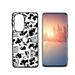 Compatible with Motorola Edge Plus 2022 Phone Case Cow-Print-Abstract-Art-Black-White-Pink-Cute42 Case Men Women Flexible Silicone Shockproof Case for Motorola Edge Plus 2022