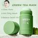 Green Tea Mask Stick Blackhead Remover Face Mask Clay Mask Purifying Oil Control Clean Solid Mask Moisturizing Acne Deep Pore Cleansing for All Skin Types of Men and Women