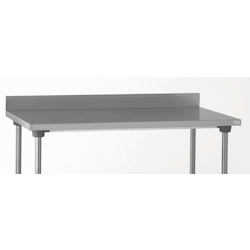 Tournus Arbeitstisch mit Aufkantung 100mm aus Edelstahl, Abm 1000 x 700 x 900 mm Stärke Edelstahltischplatte 1,2mm Image