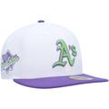 Men's New Era White Oakland Athletics 1989 World Series Side Patch 59FIFTY Fitted Hat