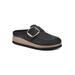 Women's Bueno Casual Flat by White Mountain in Black Leather (Size 6 M)