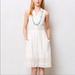 Anthropologie Dresses | Maeve Anthropologie Ivory Swiss Dot Collared Button Up Tank Dress | Color: Cream/White | Size: 0