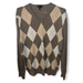 J. Crew Sweaters | J. Crew Men's V Neck Argyle Sweater In Euc Sz M | Color: Brown | Size: M