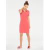 Shirtkleid HEINE "Polokleid", Damen, Gr. 38, Normalgrößen, orange (koralle), 95% Baumwolle, 5% Elasthan, unifarben, kurz, Kurzarm, Kleider
