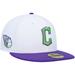 Men's New Era White Cleveland Guardians Side Patch 59FIFTY Fitted Hat