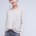 Anthropologie Tops | Anthropologie On The Road Twist Front Top | Color: Gray | Size: S