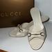 Gucci Shoes | Authentic Gucci Women’s Mule Pumps | Color: Cream/White | Size: 38