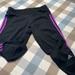 Adidas Pants & Jumpsuits | 198 Adidas Women’s Xl Capri Track Pants | Color: Black/Purple | Size: Xl