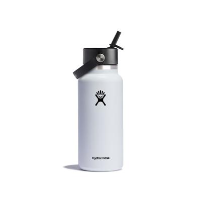 Hydro Flask 32 Oz Wide Flex Straw Cap White 32 oz W32BFS110