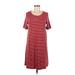 Gap Casual Dress - A-Line: Pink Stripes Dresses - Women's Size Medium