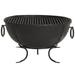 Trent Austin Design® Caesars Iron Fire Pit Cast Iron/Iron in Black/Brown/Gray | 19 H x 32 W x 32 D in | Wayfair TADN3243 27804276