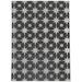 Dark Gray Rectangle 5' x 7' Kitchen Mat - Wade Logan® Azzole Star Struck Kitchen Mat 84.0 x 60.0 x 0.08 in white/black/brown, Polyester | Wayfair