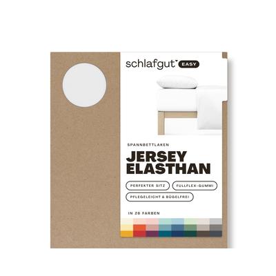 schlafgut »Easy« Jersey-Elasthan Spannbettlaken XL / 744 Sand Light