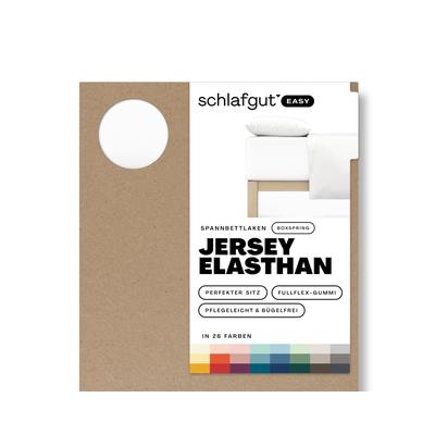 schlafgut »Easy« Jersey-Elasthan Spannbettlaken für Boxspring L / 790 Sand Deep Image