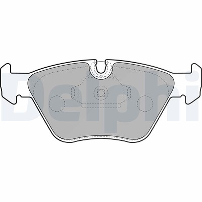 Delphi Bremsbelagsatz, Scheibenbremse [Hersteller-Nr. LP1608] für BMW Image