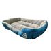 Tucker Murphy Pet™ Spade Gray Dog Bed Polyester/Synthetic Material/Cotton in Blue | 5.5 H x 37.4 W x 28.3 D in | Wayfair