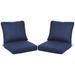 Red Barrel Studio® Indoor/Outdoor Seat/Back Cushion Polyester in Blue | 4.7 H x 24.4 W x 23.2 D in | Wayfair FBA6EB9D913B4952B5CACBB0A651B2E6
