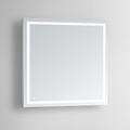 Aura 40" Square LED Lighted Bathroom Vanity Wall Mirror