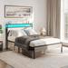 BELLEZE FULL/QUEEN SIZE Metal Bed Frame w/ 2-Tier Headboard, Brent