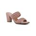 Women's By Far Dressy Sandal by White Mountain in Blush Pink Smooth (Size 7 1/2 M)
