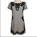 Anthropologie Dresses | Anthropologie Postmark Black And White Striped Embroidered Dress Small | Color: Black/White | Size: S