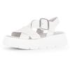 Keilsandalette GABOR, Damen, Gr. 39, weiß, Nappaleder, modisch, Schuhe, Sommerschuh, Sandale, Keilabsatz, mit Best Fitting Ausstattung