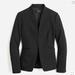 J. Crew Jackets & Coats | J. Crew Going-Out Blazer In Stretch Twill, Black, Size 2 | Color: Black | Size: 2