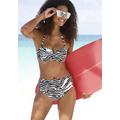 Bügel-Bandeau-Bikini-Top VENICE BEACH "Fjella" Gr. 40, Cup A, schwarz-weiß (schwarz, weiß) Damen Bikini-Oberteile Ocean Blue