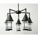 Arroyo Craftsman Valencia 32 Inch 5 Light Chandelier - VCH-7-5-AM-VP