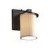 Justice Design Group Limoges 8 Inch Wall Sconce - POR-8771-10-WAVE-MBLK