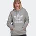 Adidas Tops | Adidas Adicolor Trefoil Grey Hoodie Sz Large | Color: Gray/White | Size: L